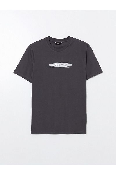 LC Waikiki Crew Neck Printed Combed Cotton Men's T-Shirt
