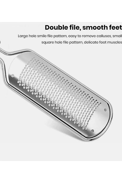 Nano Absolute Stainless Steel Thin Heel Grater - Professional Foot File, Dead Skin Remover Pedicure Tool