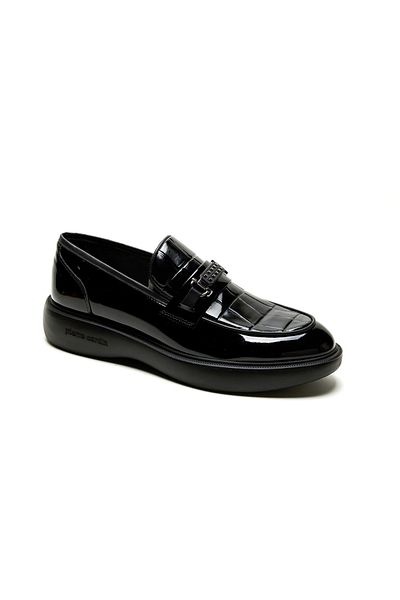 Pierre Cardin Pi̇erre Cardi̇n Patent Leather Buckle Eva Ataban Black Shoes