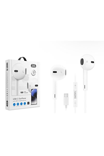 Subzero Type-c Girişli İphone 15-16 Uyumlu Tak Çalıştır Kulaklık