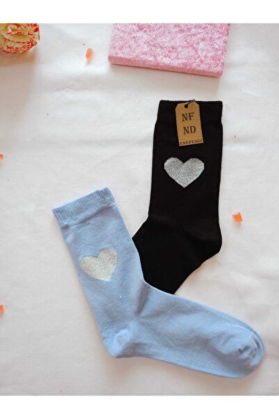 ENEFENDİ Дамски сини и черни чорапи 36-40, подходящи за бебета и медицинска употреба, меки и удобни