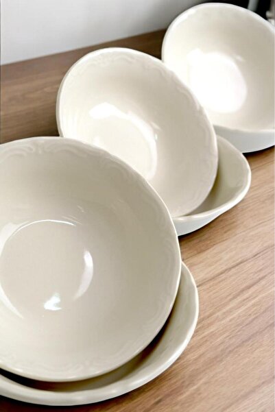 Digithome Coral Porcelain Serving Salad Bowl 13 cm White C1-1-421