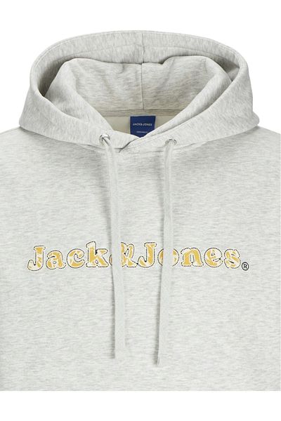 Jack & Jones Hanorac JACK &JONES Split AOP Branding - 12275481-White Melange
