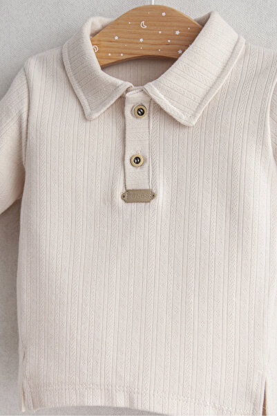 Tongs Baby Tongs Baby Boy Little Bear Pleated Bottom Top Set