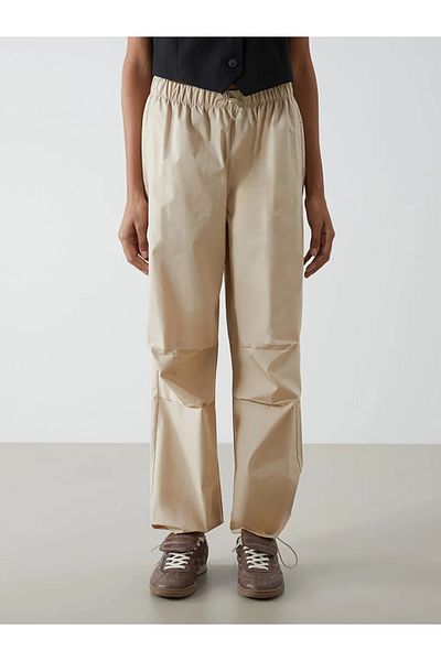 LC Waikiki Pantaloni de parașuta drepti pentru femei cu talie elastică