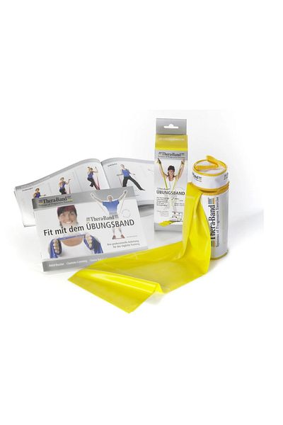 THERABAND Exercise Band 2.5 Mt Yellow with Bag