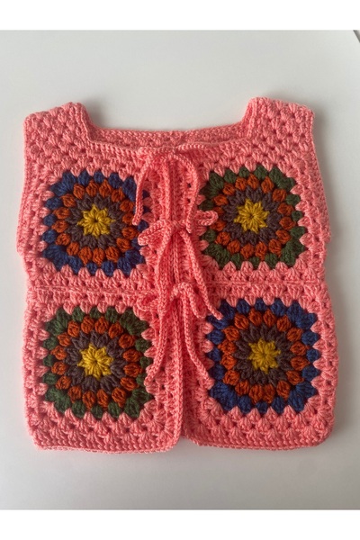 NAKO El örgüsü motifli bebek yeleği