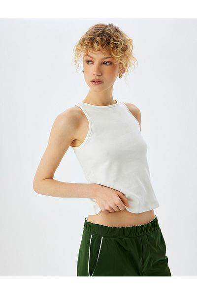 Koton Slim Fit Crew Neck Basic Sleeveless Women's Undershirt
