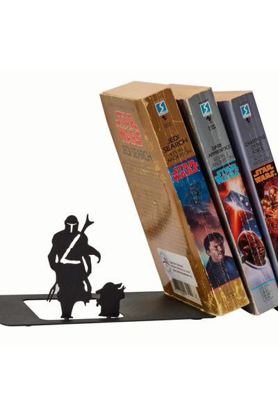 renovatio Mandalorian Metal Kitap Tutucu- Kitap Desteği - Ev ve Ofis Raf Masa...