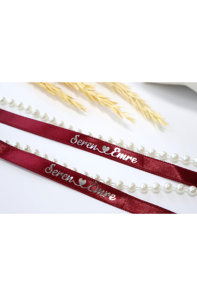 lafazan Incili Isimli Yüzük Kurdelesi Söz Kurdelesi Ve Nişan Kurdelesi (Dökülen)