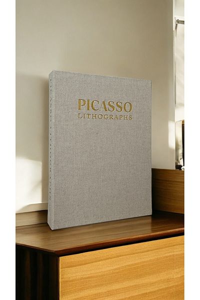 HOME DEKORİSTA Fabric Covered Single Decorative Book Box (PICASSO)