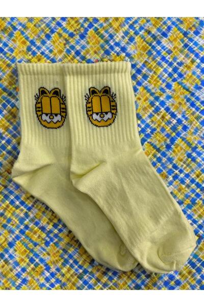 Forever Üniseks 6'lı Çizgi Film Karakteri Desenli Kolej Tenis Çorap