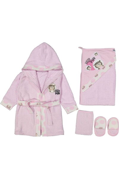 Miniworld Baby 227279 Kız Bebek Hello Baby 5'li Bornoz Seti