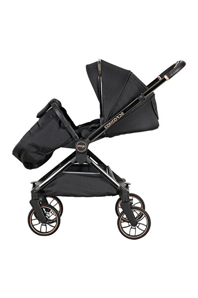 Prego 2067 Concorde Travel Sistem Bebek Arabası Yeni Siyah 2025