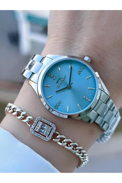 Slazenger Steel Cord 2 Years Warranty 5 Atm Bracelet Gift Women Wrist Watch Bsl.9.2464.3.05