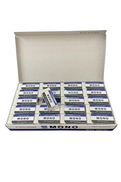 Tombow Mono 17X11X43Mm White Eraser 40 Pieces (1 Pack)