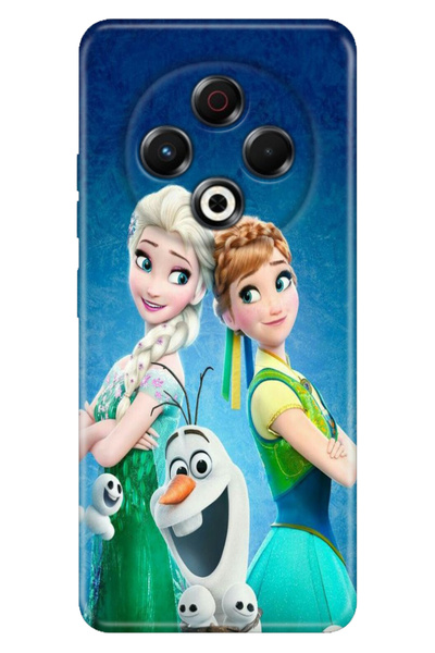 TECNO Spark 30 KL6 Kılıf KL6 Kodlu Baskılı Korumalı Silikon Temalı Elsa Anna ...