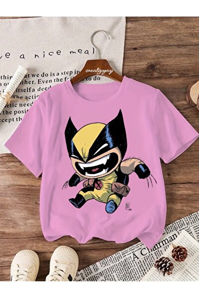 oneagılyazı Wolverine Štampano Dete Oversize kroj T-shirt