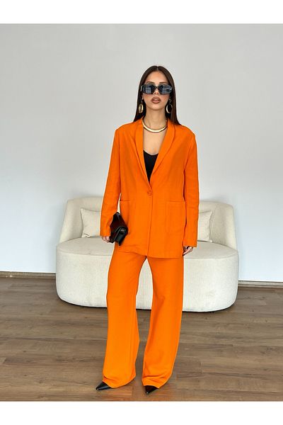 Nesil Linen Trousers Jacket Set