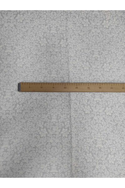 Evcimenhome YENİ ÜRÜN jakar dokuma Parça kumaş 115cmX115cm  (flogard) renk: uçuk mavi üzeri ekru çiçek desen