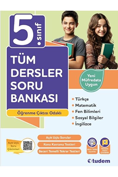 Tudem Yayınları 5 Sınıf Tüm Dersler Soru Bankası - Maarif Modeli Müfredat