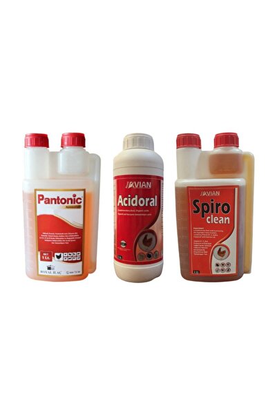 Royal İlaç Pantonic - Spiro Clean - Acidoral 1 lt 3 lü set