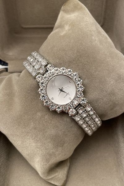 Leerybee Minimal Vintage Women's Wristwatch with Stone Nk-06