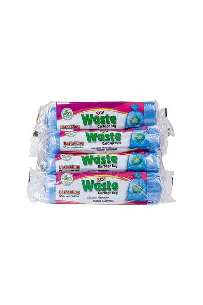 SA WASTE Oversized Garbage Bags 75X90 cm 12 Rolls 120 Pieces - Durable and Leakproof