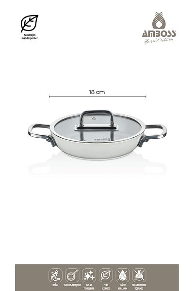 Amboss Sera Nova 13 Piece Ceramic Pots, Pans and Sauces Set White