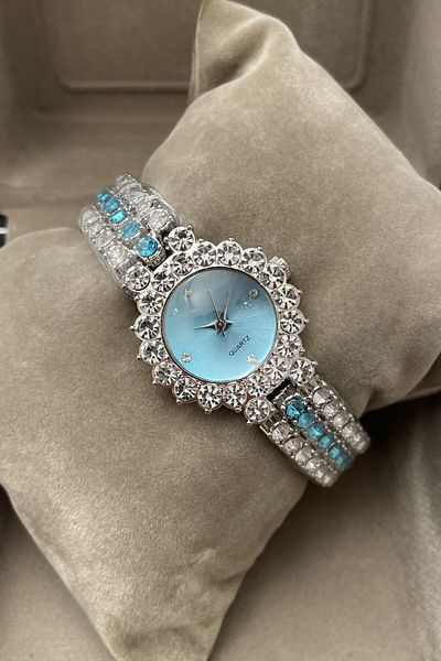 Leerybee Minimal Vintage Women's Wristwatch with Stone Nk-06