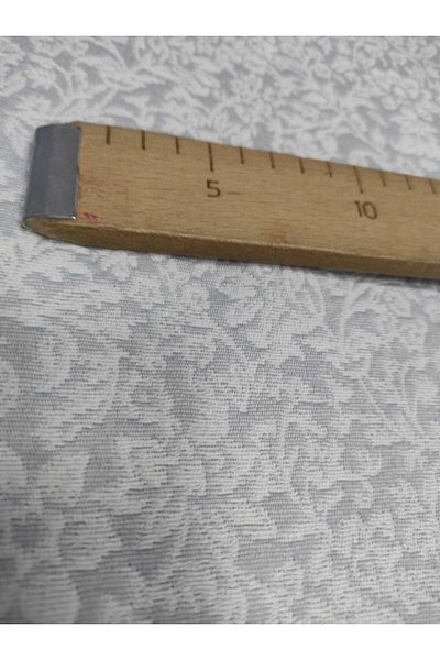 Evcimenhome Νέο προϊόν Ζακάρ Υφαντό Τεμάχιο 115x115 cm Μπλε Εκρού Μοτίβο λουλουδιών