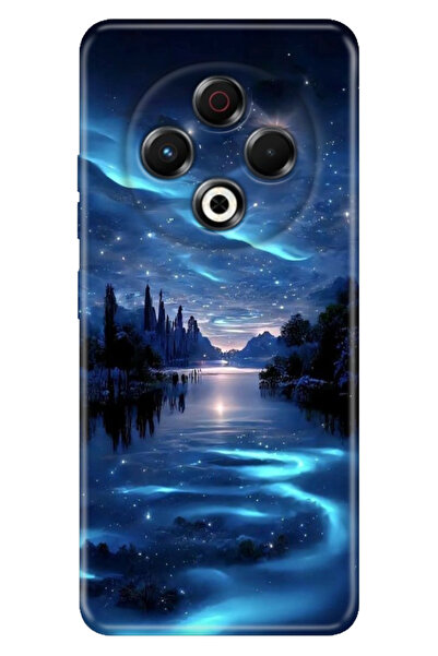 TECNO Spark 30 KL6 Kılıf Baskılı Korumalı Silikon Temalı Gece Yarısı