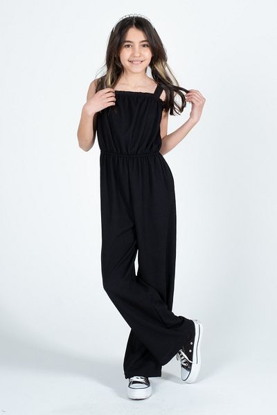 Kyron Girl's Wrinkled Fabric Summer Jumpsuit / with Different Color and Pattern Options / New Trend