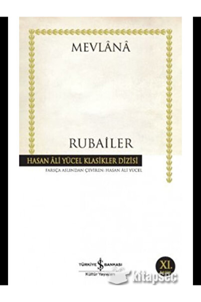 TÜRKİYE İŞ BANKASI KÜLTÜR YAYINLARI Rubailer