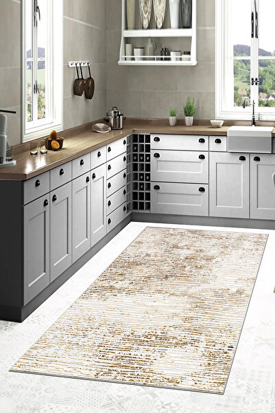 Zeria Home Kaymaz Tabanlı Yıkanabilir Baskılı Halı Yolluk