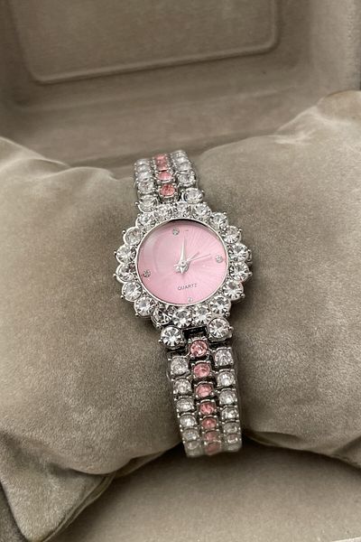 Leerybee Minimal Vintage Women's Wristwatch with Stone Nk-06