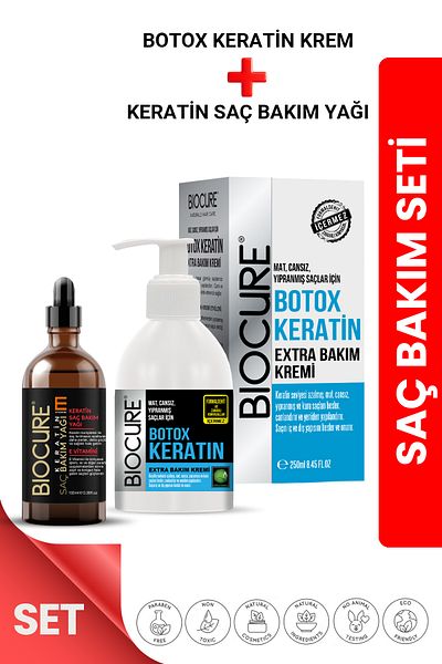 Biocure Dht Blocker Botox Keratin Extra Hair Care Cream Hair Botox + Keratin Hair Care Oil