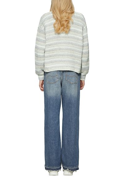 QS by s.Oliver Chenille Fabric Soft Oversize Cardigan