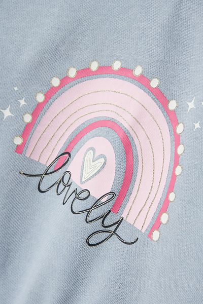 name ıt Subdued Blue Sweatshirt für Damen und Mädchen