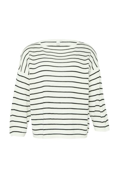 QS by s.Oliver Πλεκτό πουλόβερ με μανίκια και ρίγες