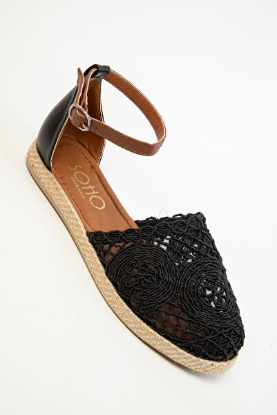 SOHO Dámské černé sandály 15046