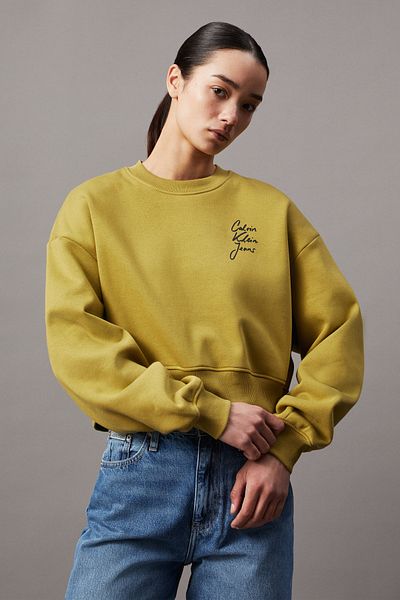 Calvin Klein Script Institutional Crewneck