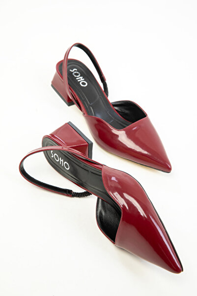 SOHO Claret Red lakkbőr női klasszikus sarkú cipő 20318