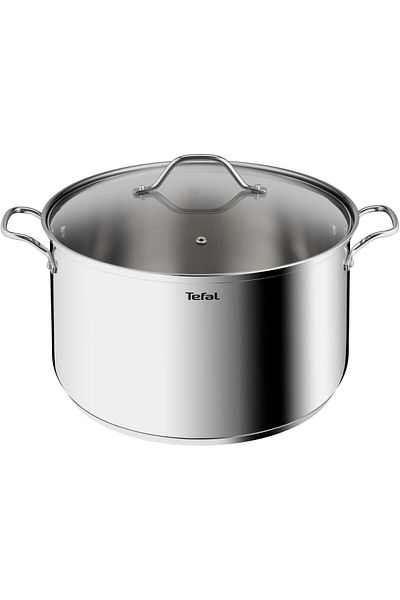 TEFAL Intuition XL stockpot | 32 cm | Premium Stainless steel 18/10 | XL Size | Robust Handles | B8647404