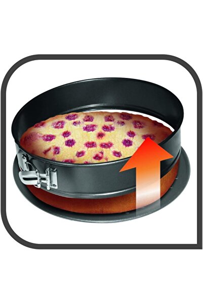 TEFAL Spring Form Baking Mold | Easy Grip 25cm | Carbon Steel | Non-Stick