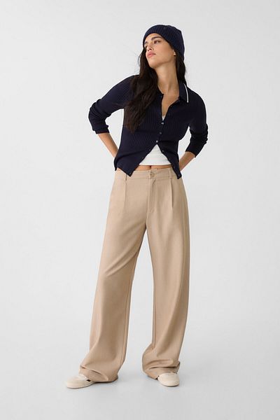 Stradivarius Smart straight-leg trousers