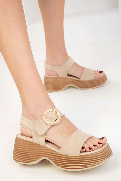 SOHO Wildleder Damen Sandalen - Skin 20328