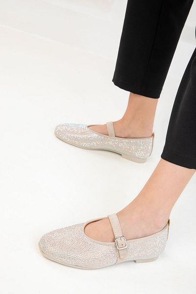 SOHO Beige Women's Ballerinas 20316