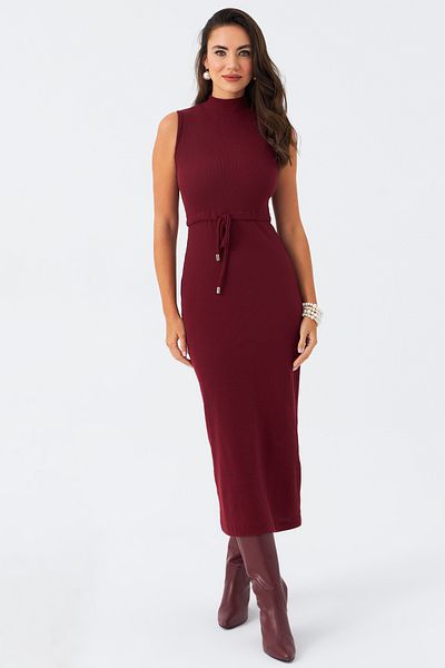 Cool & Modest Γυναικείο Maxi Φόρεμα - Claret Red Camisole MEY2924