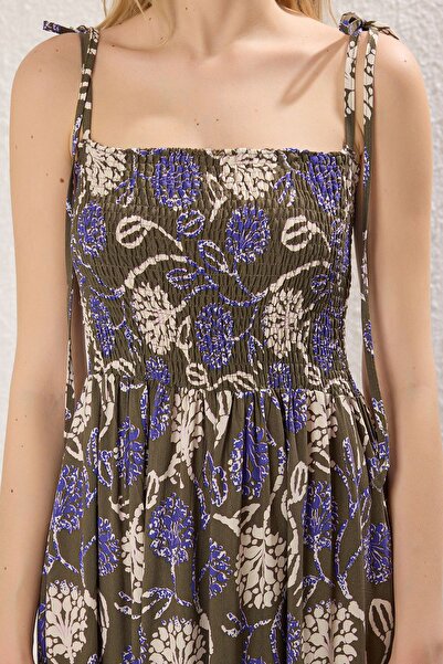 Edit by Trendyol Khaki Regular Woven Dress Tedss25El00010